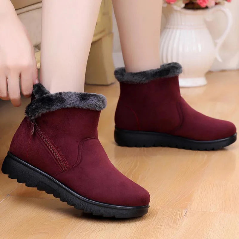 CLASSYSOUL™ Fur Plush Winter Ankle Boot