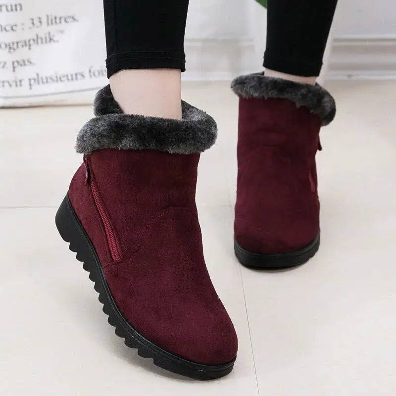 CLASSYSOUL™ Fur Plush Winter Ankle Boot