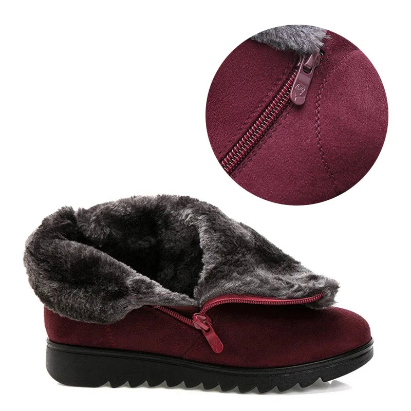 CLASSYSOUL™ Fur Plush Winter Ankle Boot