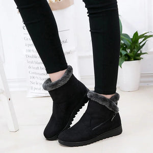 CLASSYSOUL™ Fur Plush Winter Ankle Boot