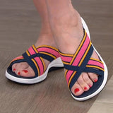 CLASSYSOUL™ Stretch Cross Orthotic Slide Sandals