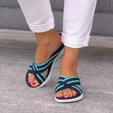 CLASSYSOUL™ Stretch Cross Orthotic Slide Sandals