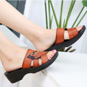 CLASSYSOUL™ EMBROIDER FLOWER COLORFUL WOMEN'S SANDALS