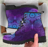 CLASSYSOUL™ Lady High Top Skull Pattern Martin Boot