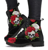 CLASSYSOUL™ Lady High Top Skull Pattern Martin Boot