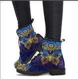 CLASSYSOUL™ Lady High Top Skull Pattern Martin Boot