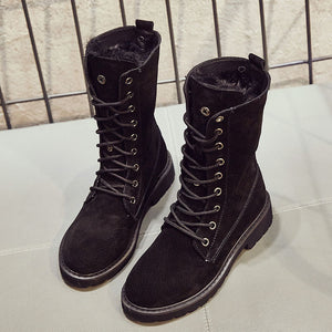 CLASSYSOUL™ Leather Snow Boots