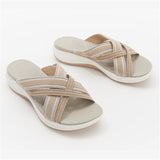 CLASSYSOUL™ Stretch Cross Orthotic Slide Sandals