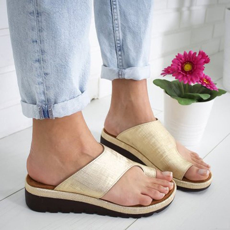 CLASSYSOUL™ Leather Bunion Corrector Sandals